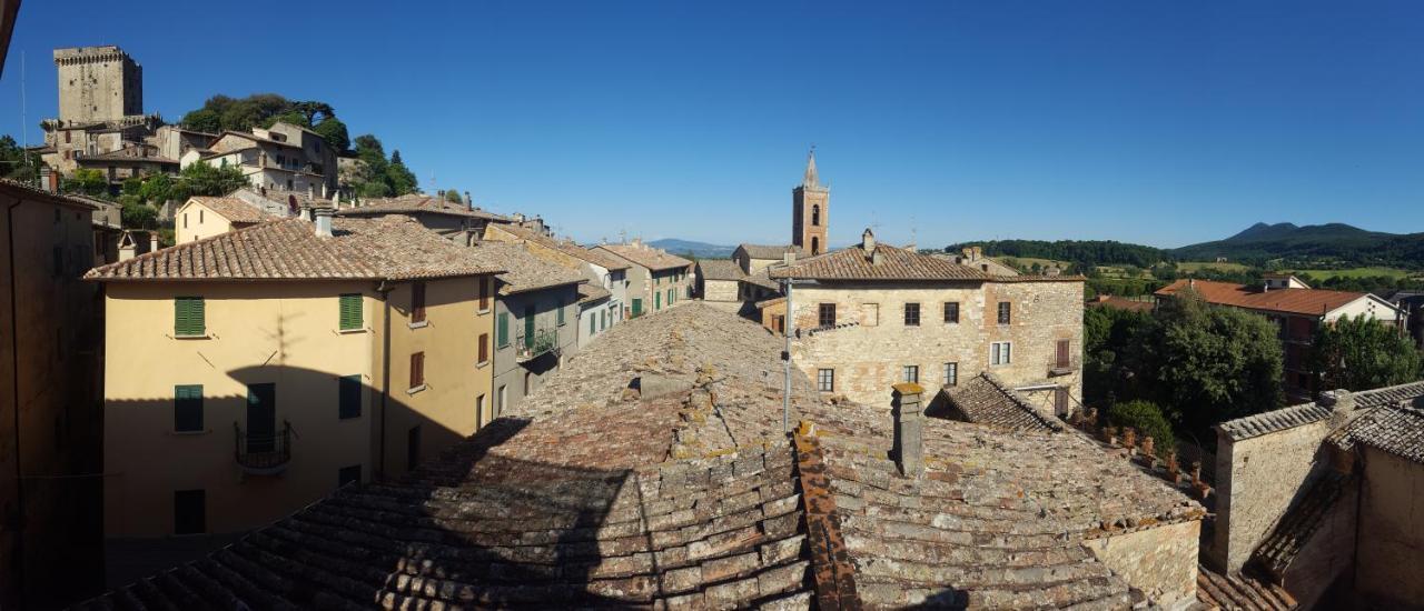 Mansarda Con Solarium Panoramico Su Centro Storico Di Sarteano Vicino Alle Famose Terme Della Val D'Orcia Lejlighed Eksteriør billede