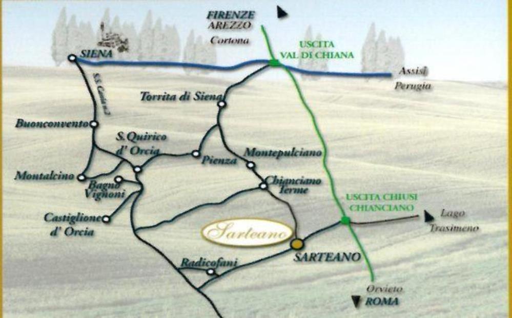 Mansarda Con Solarium Panoramico Su Centro Storico Di Sarteano Vicino Alle Famose Terme Della Val D'Orcia Lejlighed Eksteriør billede